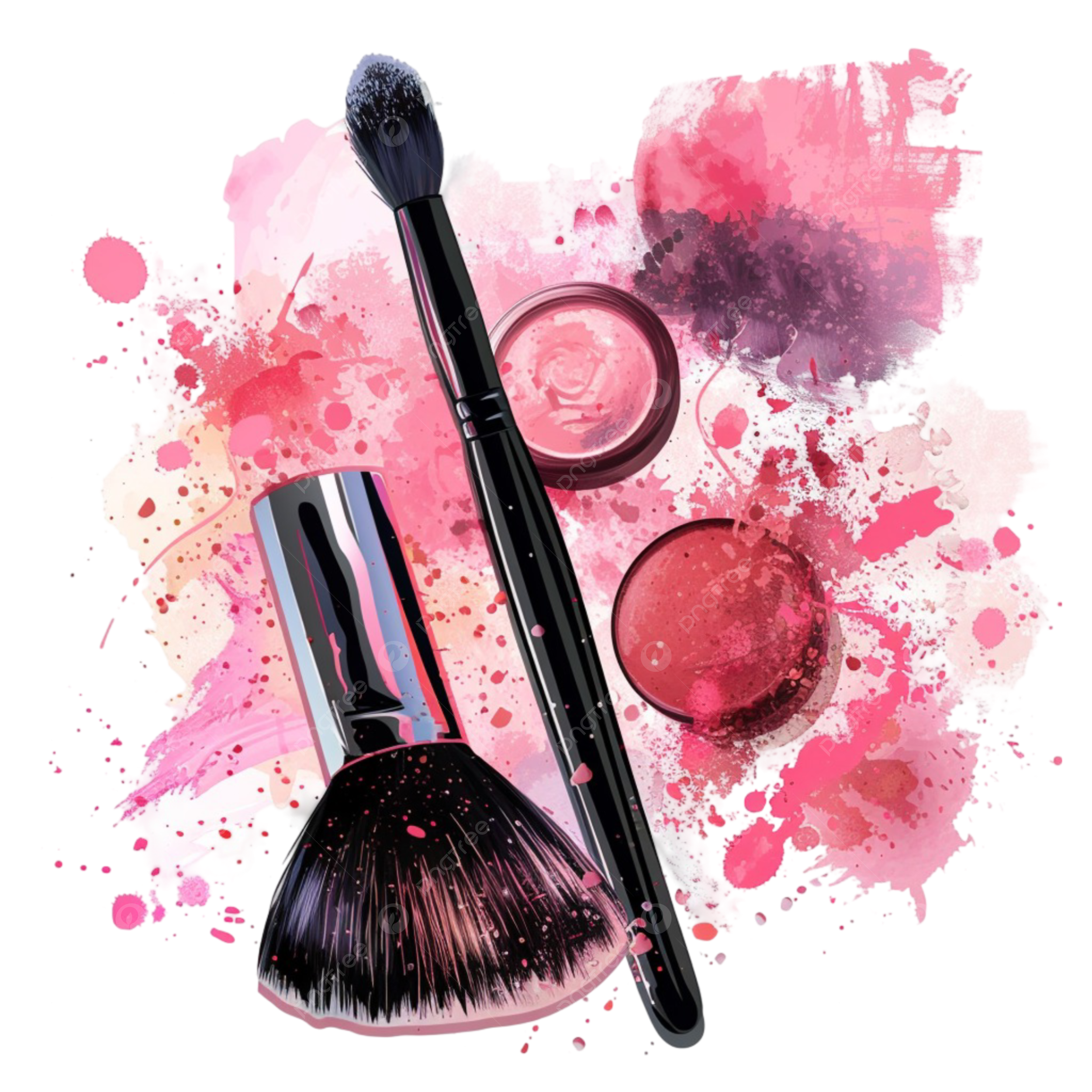 pngtree-watercolor-makeup-brushes-and-a-stain-isolated-on-transparent-background-png-image_15303895